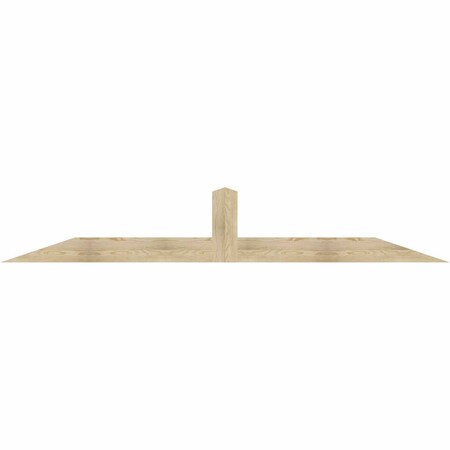 Ekena Millwork Portland Rough Sawn Timber Gable Bracket, Douglas Fir, 108"W x 18"H x 2"D x 6"F, 4/12 Pitch GBW108X18X0206POR00RDF